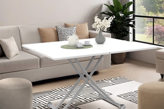 Table ajustable Tribeca - Blanc et gris