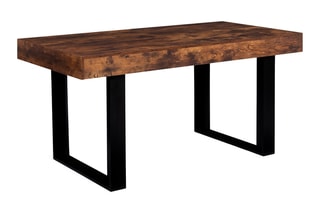 Table Brixton - Imitation bois et noir