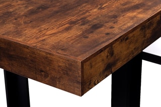 Table Brixton - Imitation bois et noir