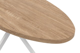Table à manger Céleste - Naturel et blanc