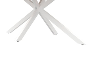 Table à manger Céleste - Naturel et blanc