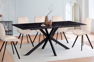 Table à manger Glam - Noir