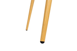 Table Sally - Imitation bois et blanc