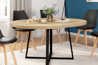 Table à manger extensible Sana - 120-160 x 120 x 75 cm