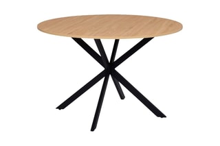 Table à manger Soline - Imitation bois et noir