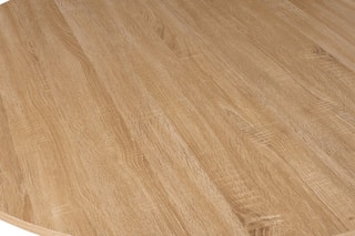 Table à manger Soline - Imitation bois et noir