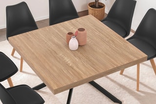 Table Soline - Naturel et noir