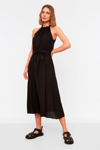 Robe midi Noir