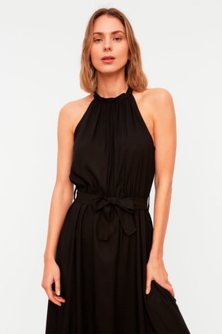 Robe midi Noir