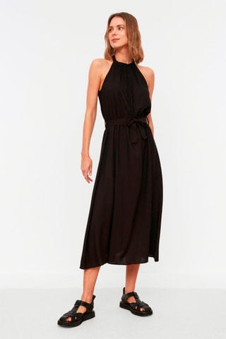 Robe midi Noir