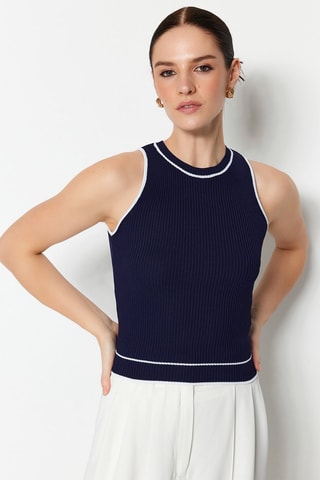 Top Bleu marine