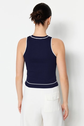 Top Bleu marine