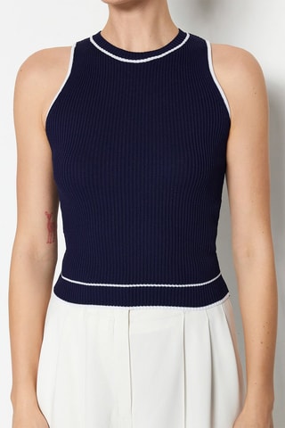 Top Bleu marine