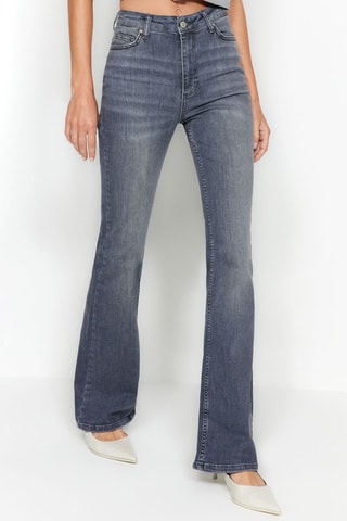 Jean flare - Gris