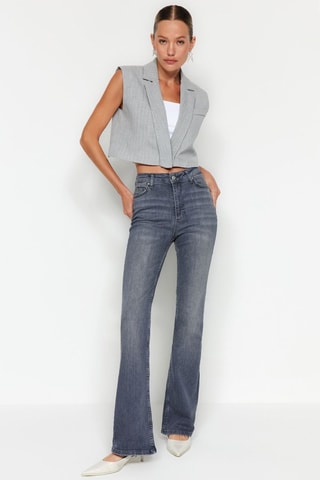 Jean flare - Gris