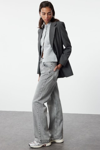 Jean wide legs - Gris