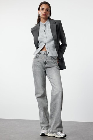 Jean wide legs - Gris