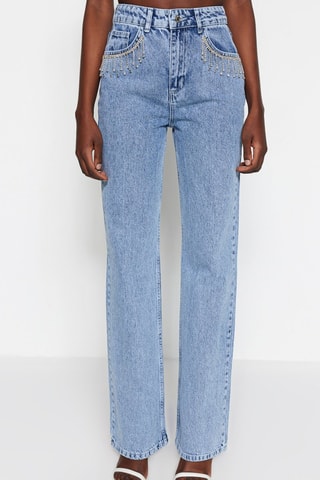 Jean wide legs - Bleu