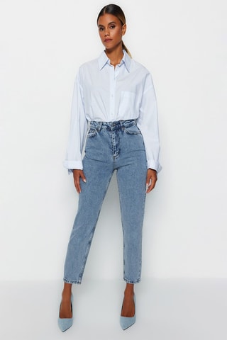 Jean mom - Indigo
