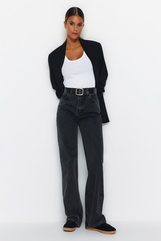 Jean wide legs - Anthracite