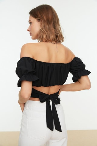 Crop top Noir