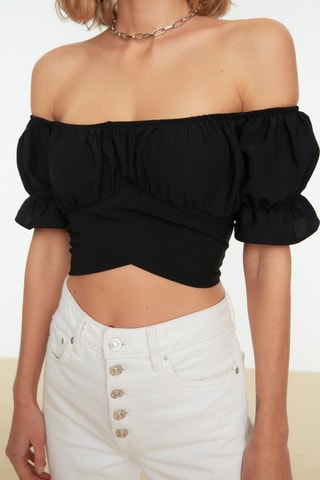 Crop top Noir
