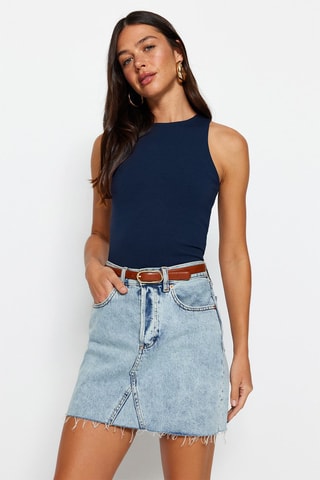 Top - Bleu marine