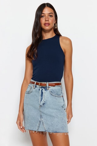 Top - Bleu marine