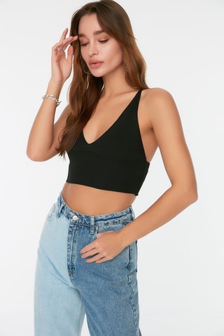 Crop top Noir