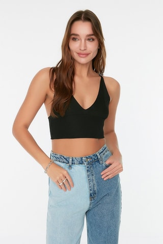 Crop top Noir