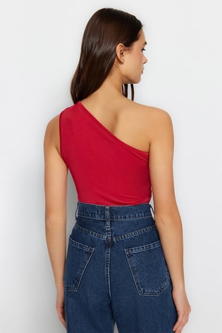 Top asymétrique - Rouge