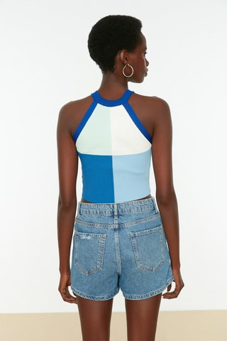 Top Bleu et blanc