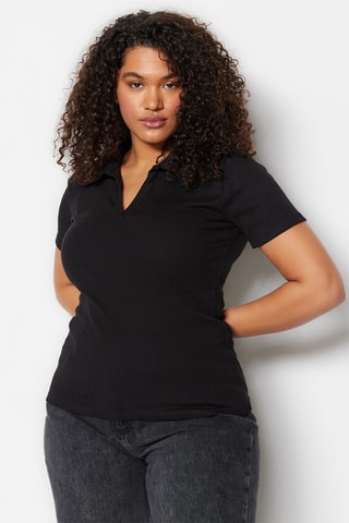 Top Plus Size Preto