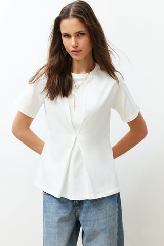 Top - 
Blanc