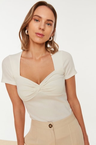 Crop top - Ecru