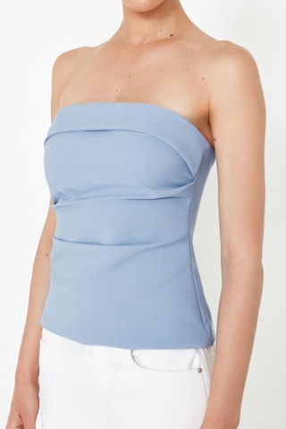Top bustier - Bleu clair