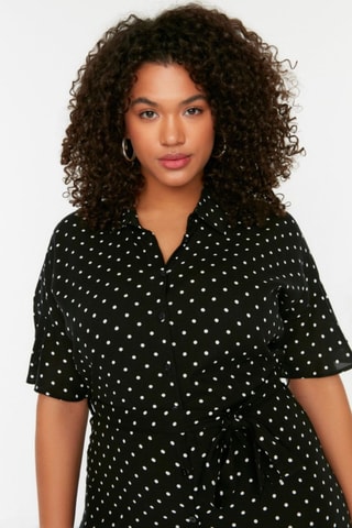 Vestido-camisa - Preto