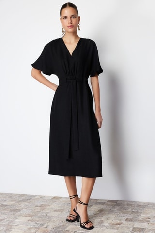 Vestido midi - Preto