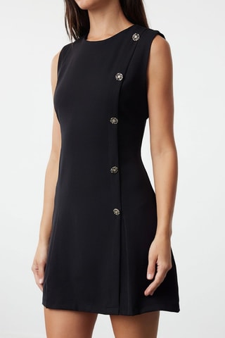 Vestido estilo patinadora - Preto