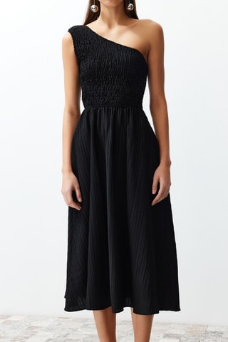Vestido assimétrico - Preto