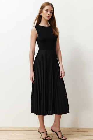 Vestido midi - Preto