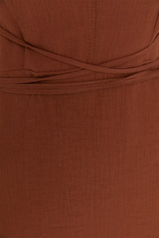 Vestido de praia Castanho