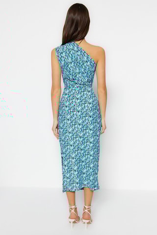 Robe asymétrique - Bleu