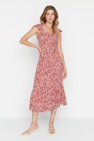 Vestido Castanho-claro