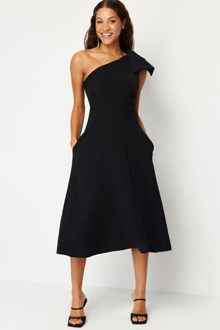 Vestido assimétrico - Preto