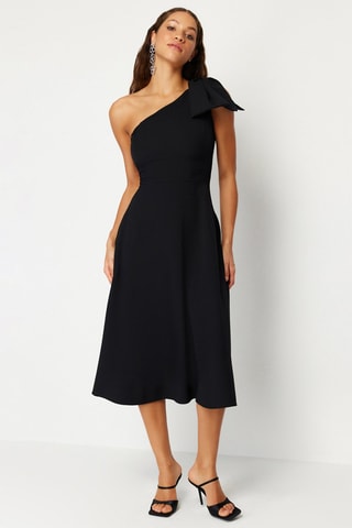 Vestido assimétrico - Preto