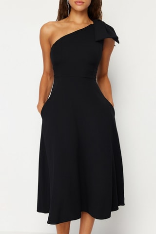 Vestido assimétrico - Preto