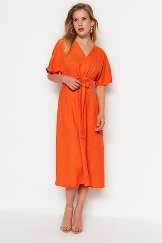 Vestido midi - Laranja