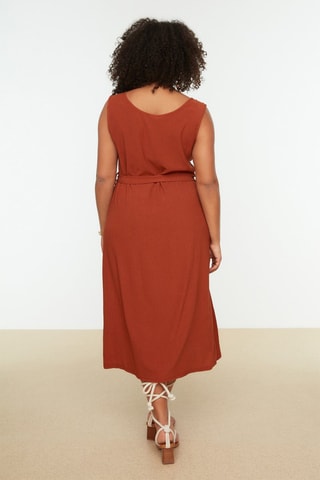 Vestido Plus Size Terracota