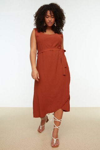 Vestido Plus Size Terracota